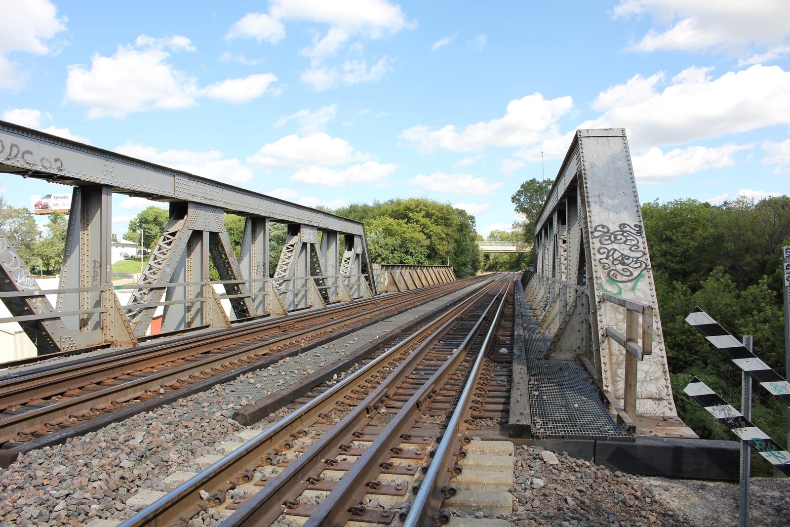 Looking east